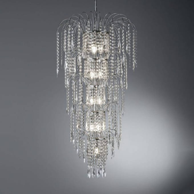 Searchlight Imposante hanglamp WATERFALL