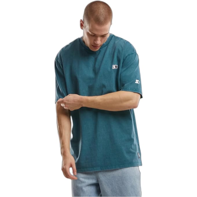 Starter Black Label - Essential Oversize Heren T-shirt - S - Blauw