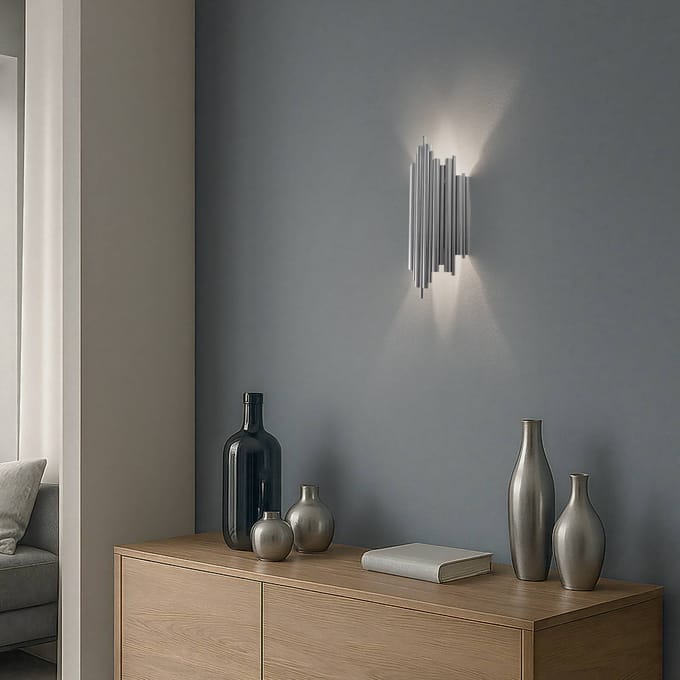 Opviq Wandlamp Reis, chroom, metaal, hoogte 50 cm