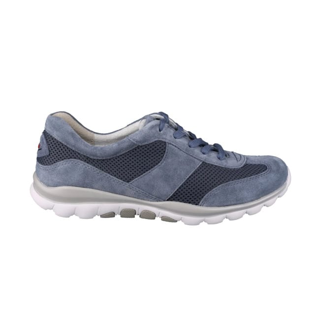Gabor rollingsoft sensitive 46.966.26 - dames rollende wandelsneaker - Blauw - maat 42 (EU) 8 (UK)