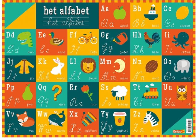 Deltas Educational coaster - The Alphabet (NL)
