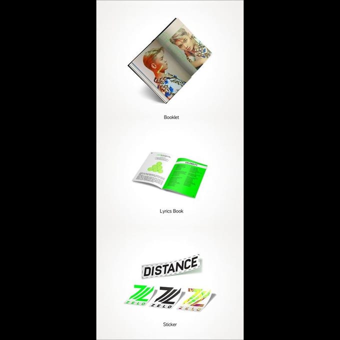 ZELO B.A.P - DISTANCE LE 1er MINI-ALBUM 1ea black