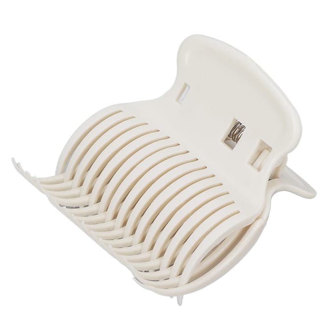 12 stuks vervangende krultangklemmen voor hete rollers, voor het stylen van haar in secties, wit white