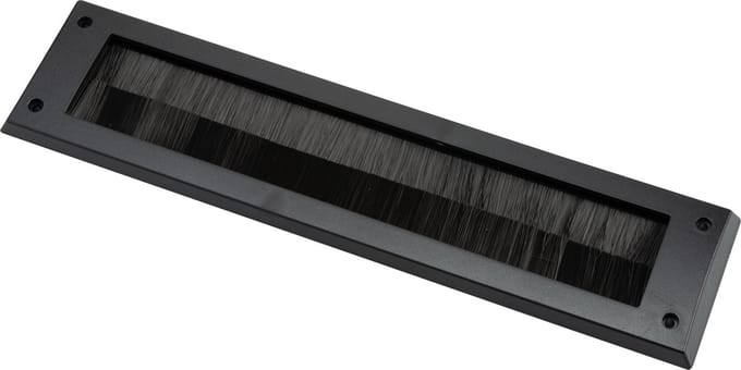 Wovar Brievenbus borstel zwart 8 x 34,2 x 1,5cm | Per Stuk
