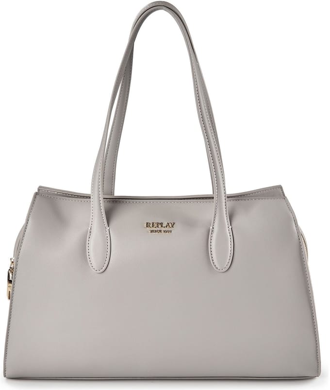 REPLAY handtas Handbag Elephant Skin grijs