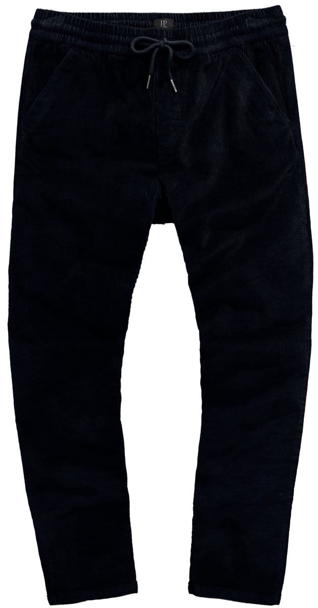 JP 1880 - Heren - Corduroy broek Modern Fit elastische band - Navy blauw - Maat 7XL