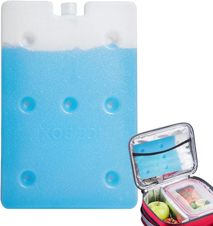 Koelelement Luchtkoeler - Herbruikbaar Vriezerblok - Consistente Koeling - Afgeronde Randen - 600 ml - Blauw