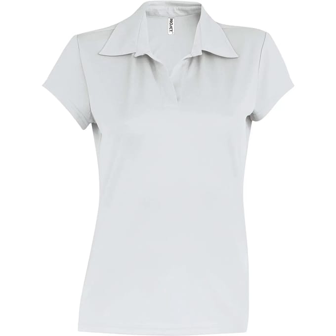 Sportpolo met korte mouwen voor dames Proact blanc