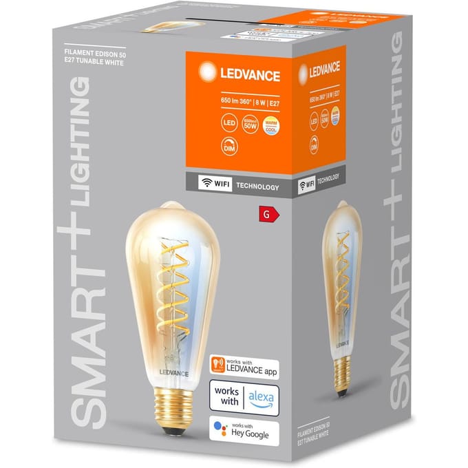 LEDVANCE SMART+ WiFi E27 8W Edison goud 822-850