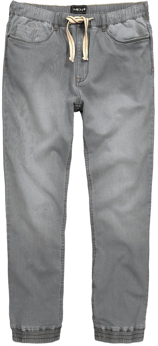 Men Plus - Heren - Superstretch instapjeans Straight Fit - Grijs denim - Maat XL