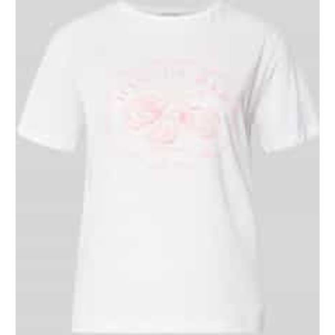 T-shirt met motiefprint en ronde hals