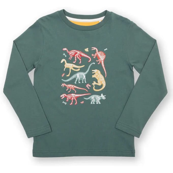 Kinder-T-shirt met lange mouwen Kite Dino Bones
