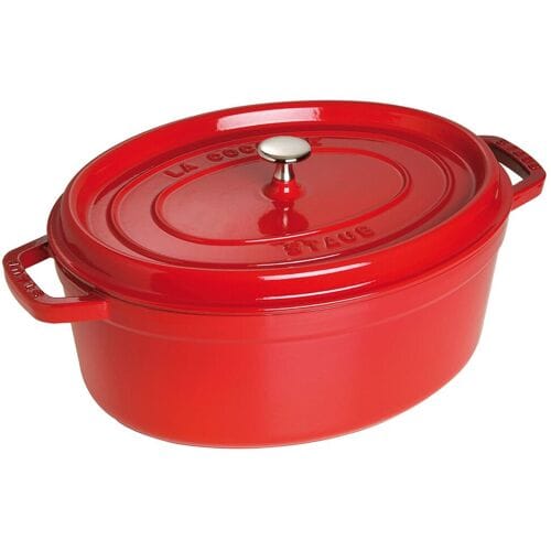 STAUB LA COCOTTE - Kookpot - Ovaal - 330mm - Gietijzer - Kersenrood