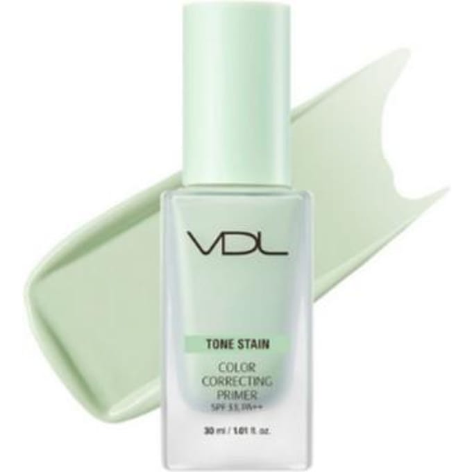 VDL Tone Stain Kleurcorrigerende Primer Mint Roodheid Neutraliserende Make-up Basis 30ml white