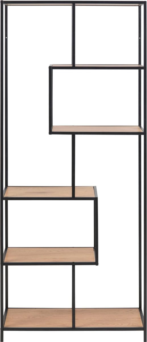 Honkytonk Boekenkast 185cm - asymmetrisch Wild Eiken