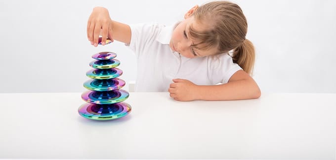 Sensorische Reflecterende Kleuren Disks - Set van 7
