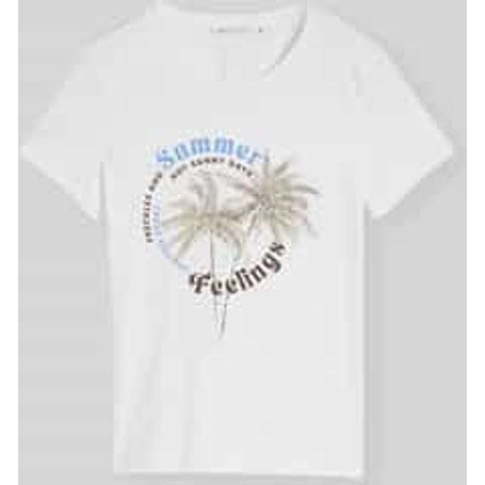 regular fit T-shirt van puur katoen met motiefprint