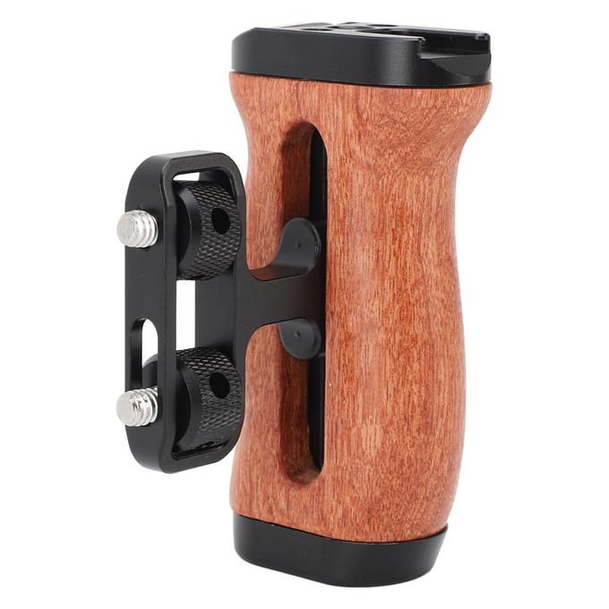 Camera Cage Zijhandgreep 14 Inch Schroefbevestiging Glijgootstructuur Ergonomisch Ontwerp Camera Cage black