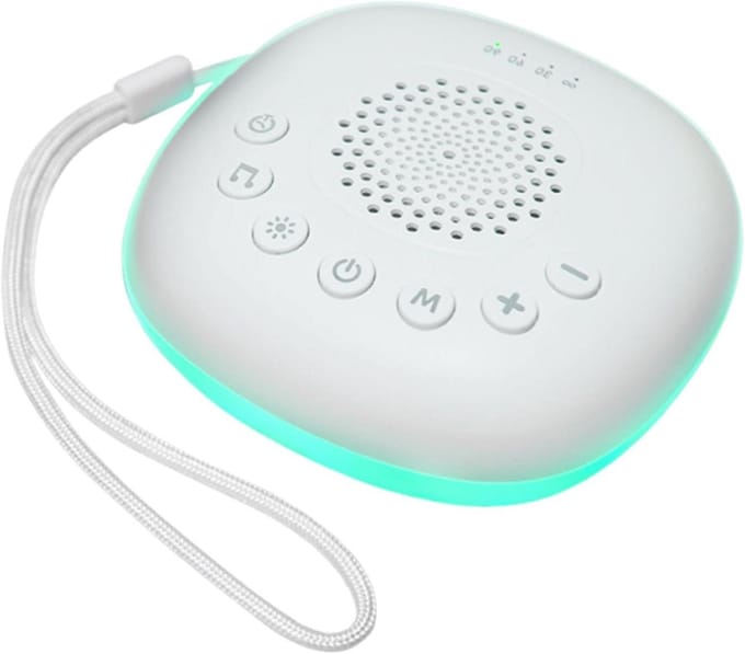 Geluidsmachine - Slaaphulp - Ontspannen Slapen - USB Oplaadbaar - 800 mAh - Wit