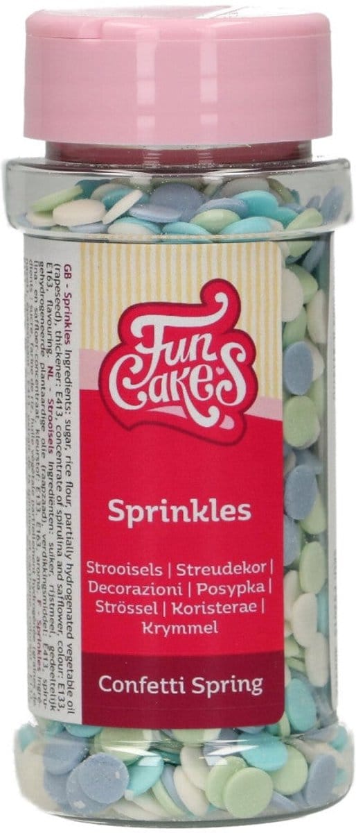 FunCakes Suikerdecoraties - Confetti Voorjaar - 60g - Eetbare Taartdecoratie