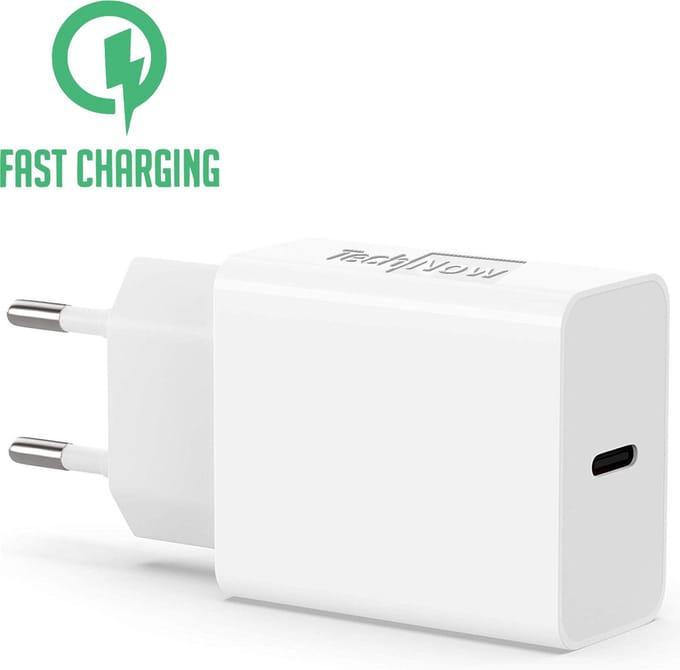 Fast Charge Adapter 20W - USB C Adapter geschikt voor USB C Kabel - Universeel voor Telefoon / Tablet / Smartphone / GSM
