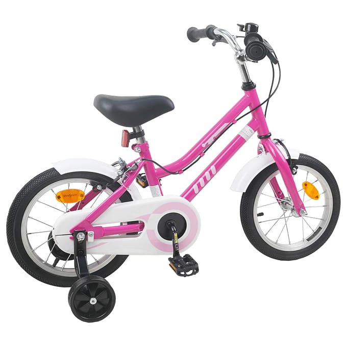 vidaXL - Kinderfiets - 12 - Inch - voor - 2-4 - jaar - oud - Roze - Wit