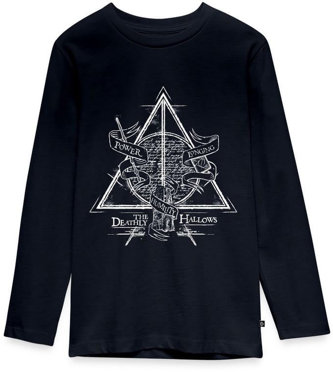 Harry Potter Deathly Hallows Premium T-Shirt Tiener Lang