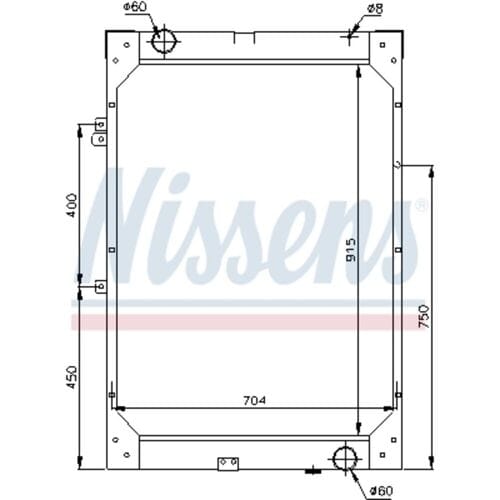 Radiator, motorkoeling NISSENS 62871