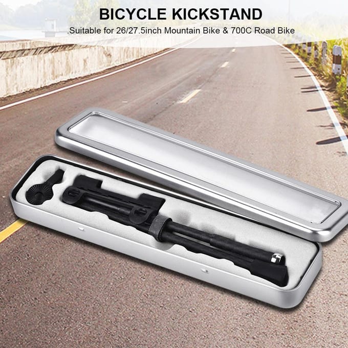 Fietsstandaard van koolstofvezel Fiets Snelspanner Standaard Rek gray