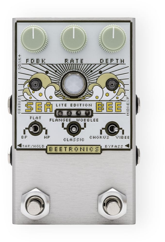 Beetronics Seabee Lite Cream - Modulation effect-unit voor gitaren