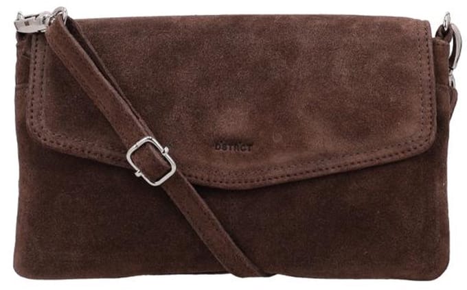 DSTRCT Portland Road Clutch voor Dames - Leer - Bruin