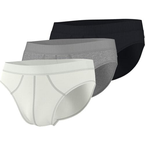 ESMARA MEN Set van 3 heren onderbroeken (Zwart/grijs/wit, S)