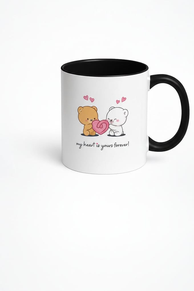 Mok Lieve Beren met Hart & 'My Heart is Yours Forever' - Romantisch Cadeau