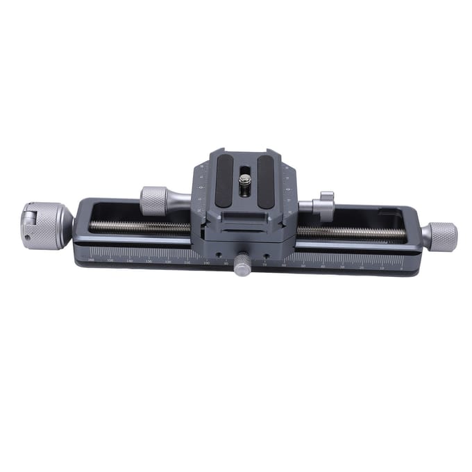 Macro Focus Rail Slider Camera Close-up Opname Rail Draagbaar voor Digitale Spiegelreflexcamera's black