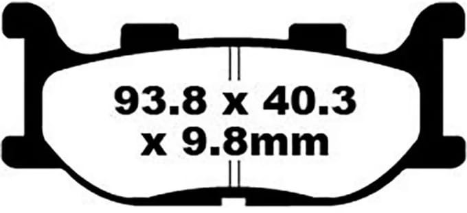 Ebc Sfa-hh Series Sfa199hh Gesinterde Remblokken Zwart