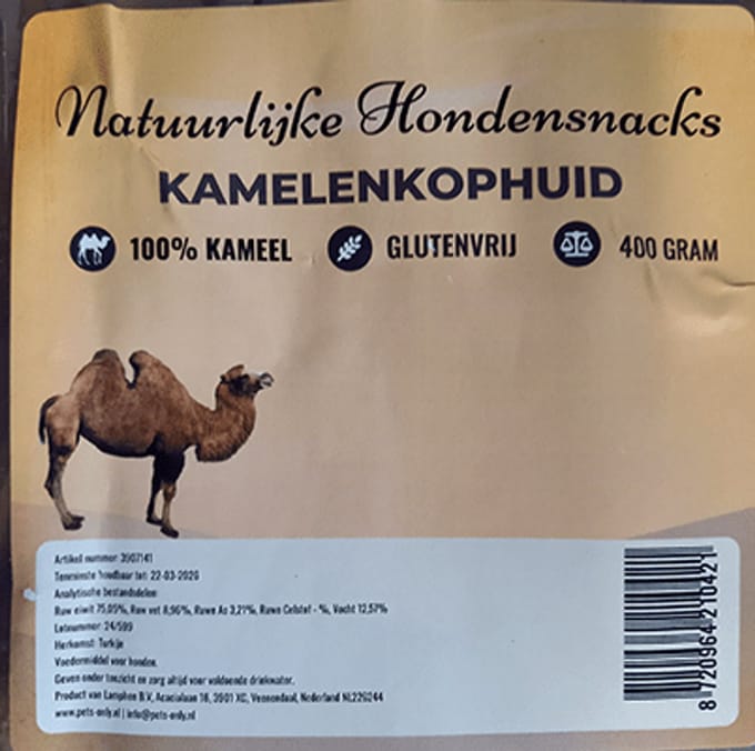 Chikko Quality - Kamelenkophuid - 100% Natuurlijk & Glutenvrij - 400gr