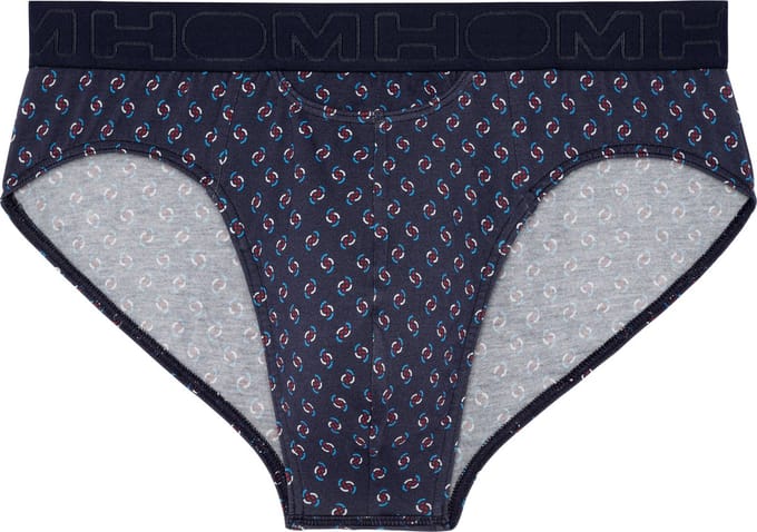 HOM - Cyrus Mini briefs H01 - Navy print - mannen - S