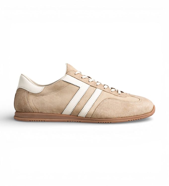 Gant Spearclub beige leren pantoffels