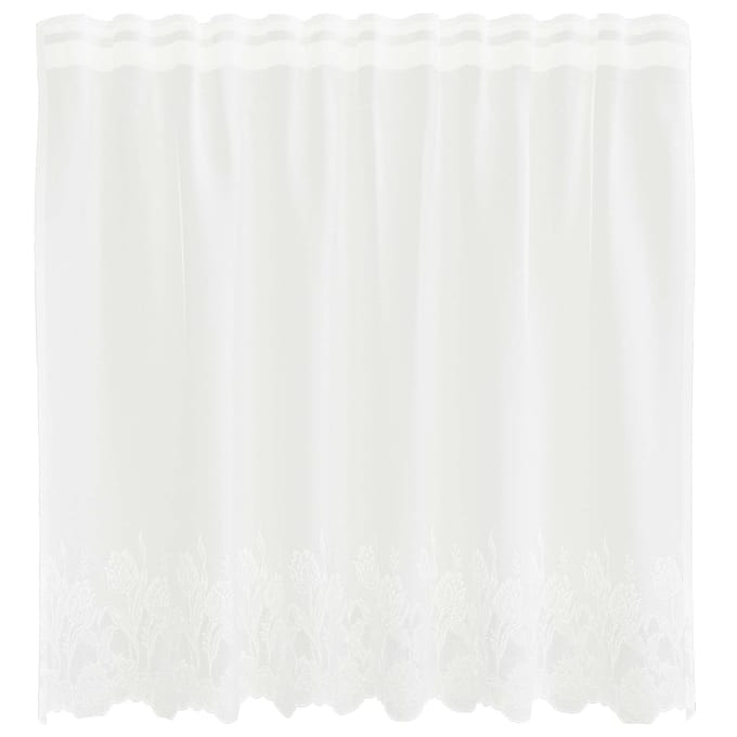 vidaXL Kantgordijn Wit 80 x 150 cm Polyester