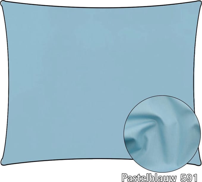 Dommelin Kussensloop Katoen Percal 200 counts Pastelblauw 60x70 (2 stuks)