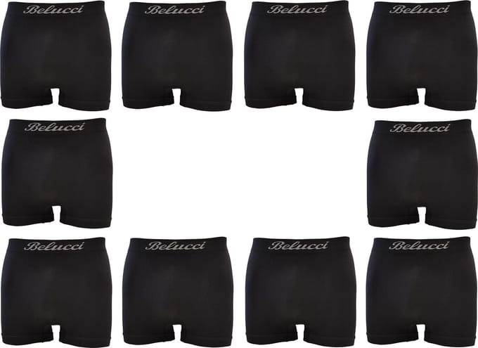 Belucci Heren Boxershorts Mega Multipack 10 Stuks Maat M/L