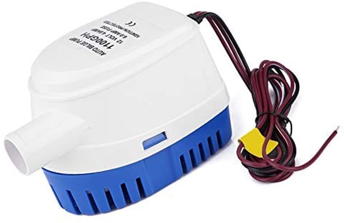 Shopcentral - Automatische Waterpomp - Submersible - Corrosiebestendig - Navy - 12V - Efficiënt voor Boot - Compacte Motor
