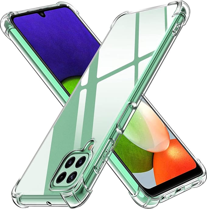 Hoesje voor Samsung Galaxy A22 4G backcover Shockproof siliconen Transparant