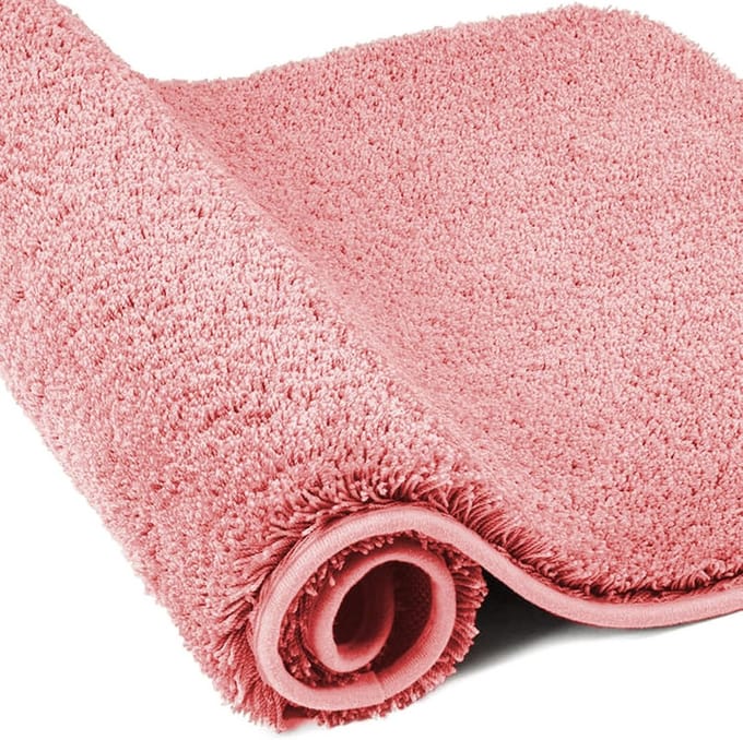 Extra Dikke Microvezel Badmat - Super Absorberend Badkamer Tapijt in Roze (60 x 120 cm)