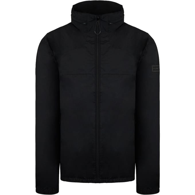Hunter Travel Recycled Nylon Mens Zwart Shell Jas