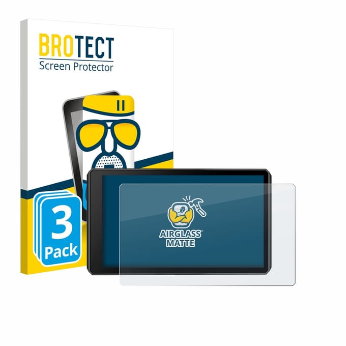 BROTECT - Screenprotector voor Garmin zumo XT2 / XT3 6" - Folie Beschermfolie Beschermglas matte 3 Stuks