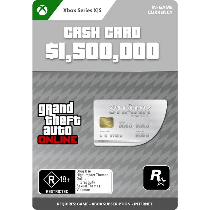 Great White Shark Card GTA Online (Xbox Series X|S)