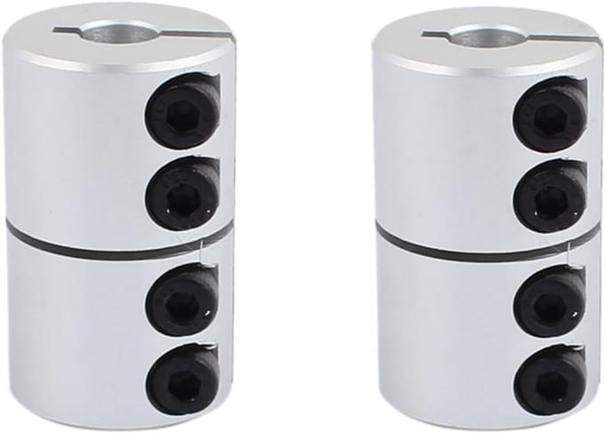 8mm tot 10mm askoppelingen, motorconnectoren van aluminiumlegering, geschikt voor 3D-printers (2 stuks)
