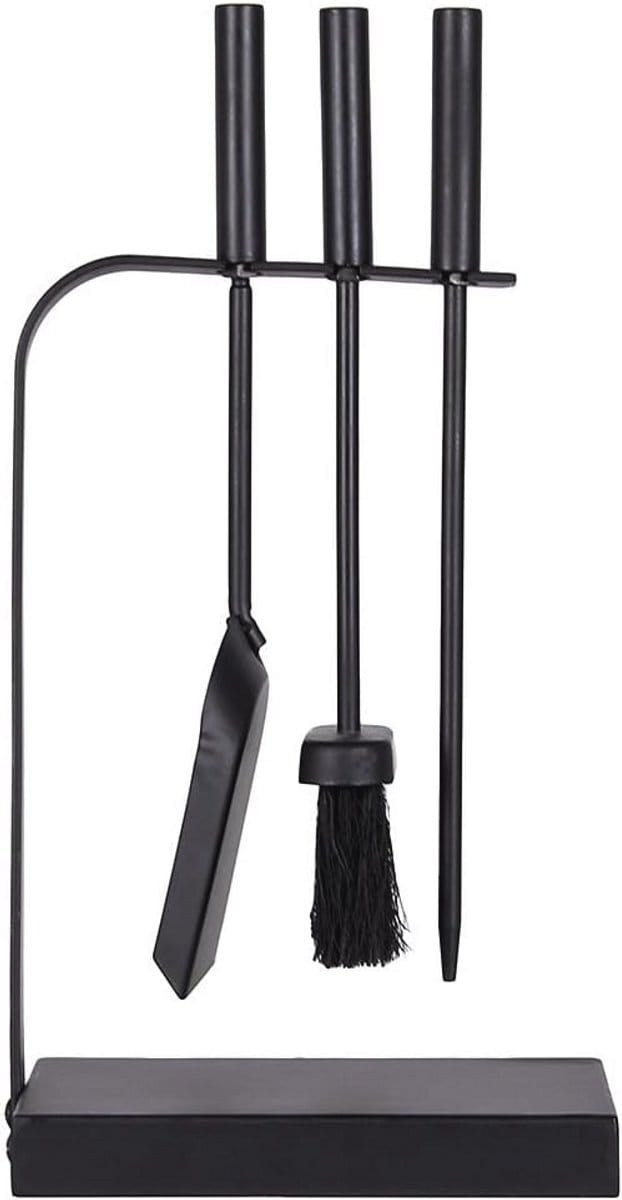 4-delige haardaccessoireset - stijlvolle open haard set met poker, schop en borstel