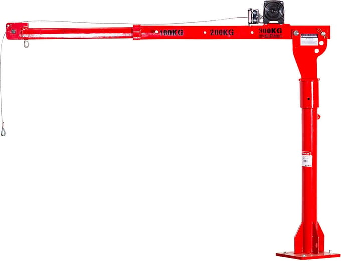 Mobiele kraan 300/500kg met elektrische lier MW Tools BK30012